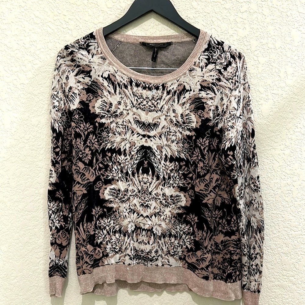 BCBGMAXAZARIA Silk Cotton Top size S